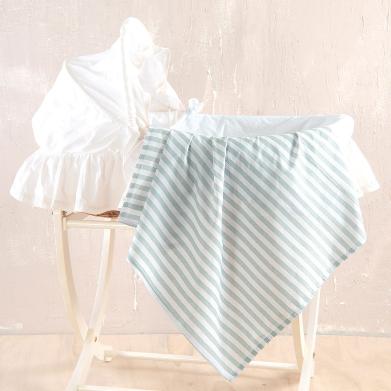 Σεντόνι Λίκνου Επίπεδο (80x110) Rythmos Baby Eloise Green