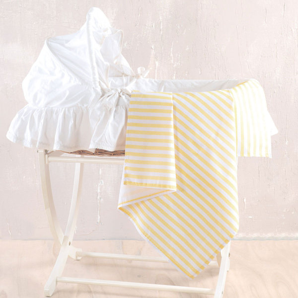 Σεντόνι Λίκνου Επίπεδο (80x110) Rythmos Baby Eloise Yellow