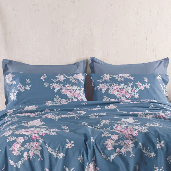 Ζεύγος Μαξιλαροθήκες (50x70) Rythmos Nova Springtime D.Blue