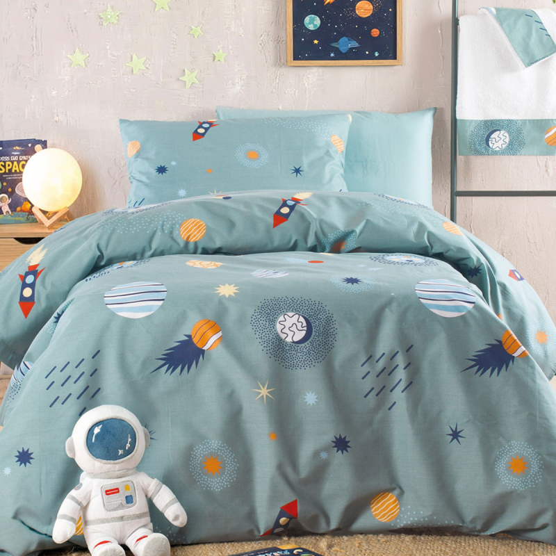 Παπλωματοθήκη Μονή (Σετ 160x250) Rythmos Symbol Rocket