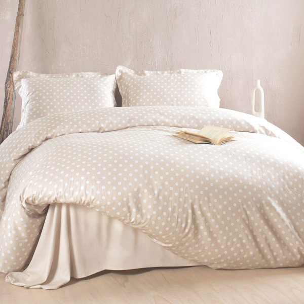 Παπλωματοθήκη Υπέρδιπλη (Σετ 230x250) Rythmos Coquette Beige