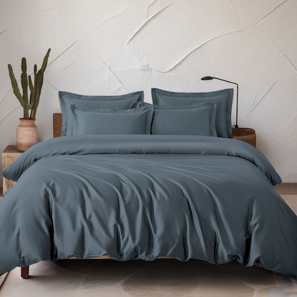 Παπλωματοθήκη Υπέρδιπλη (Σετ 240x260) Rythmos Tencel Glacier Grey-Blue