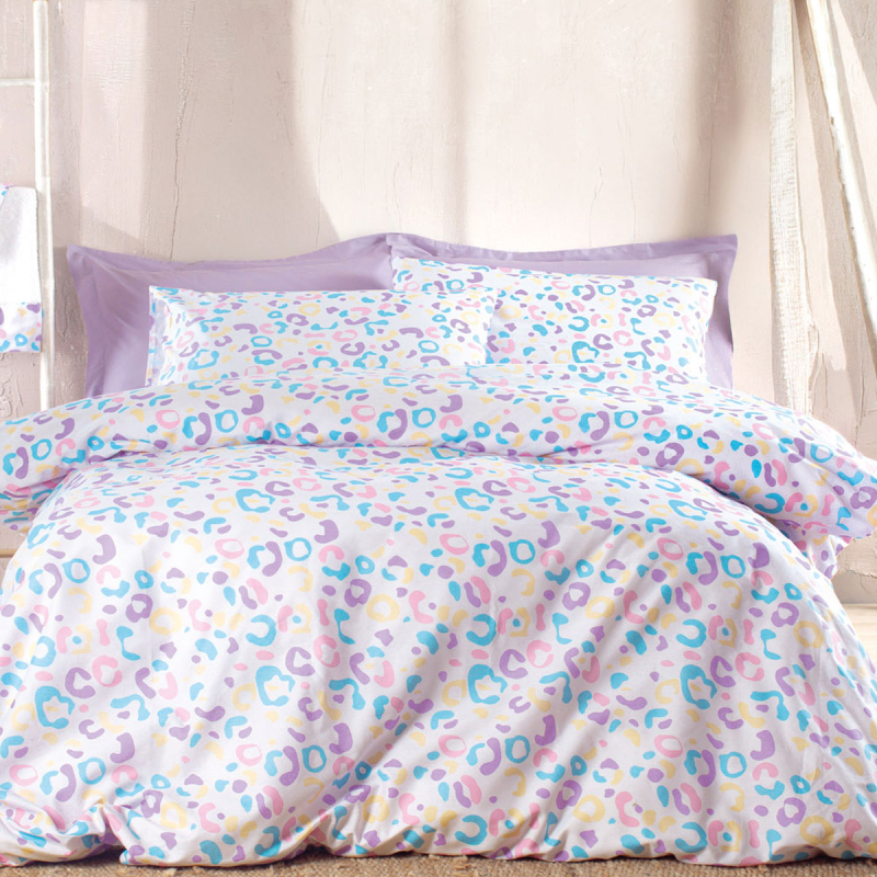 Κουβερλί Υπέρδιπλο (Σετ 220x240) Rythmos Symbol Candy