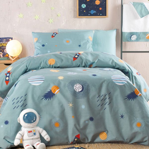 Κουβερλί Μονό (Σετ 160x240) Rythmos Symbol Rocket