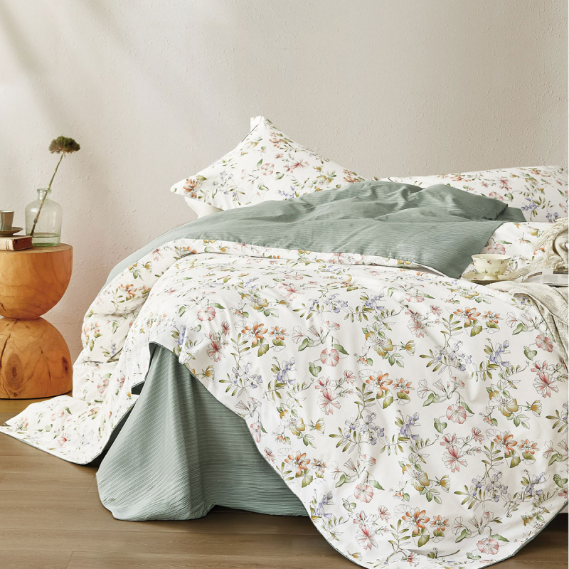 Κουβερλί Υπέρδιπλο (Σετ 235x250) 2 Όψεων Rythmos Status Rosado