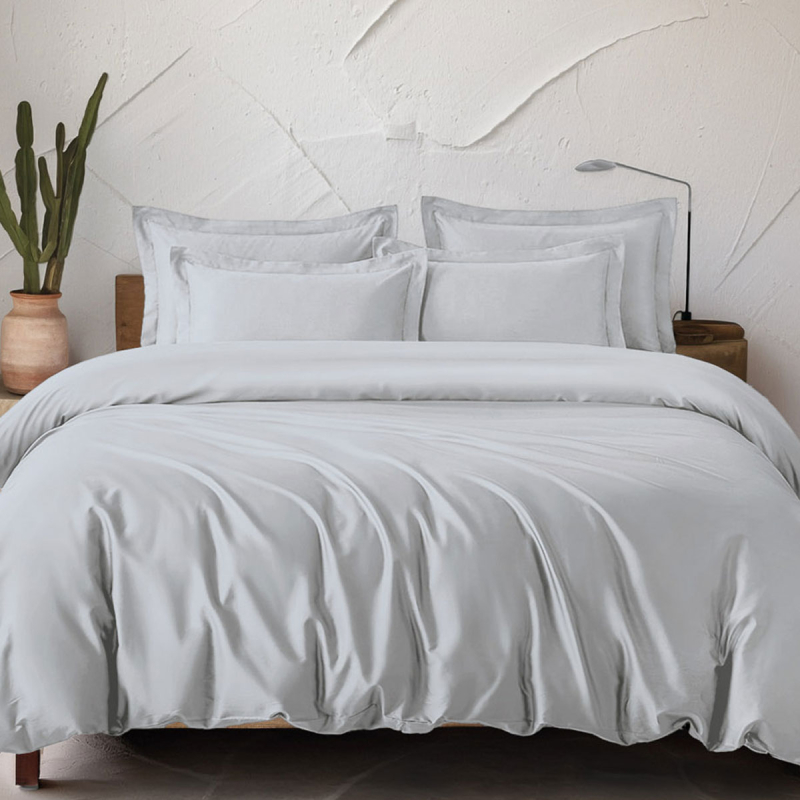 Κουβερλί Υπέρδιπλο (Σετ 235x250) Rythmos Tencel Glacier Silver