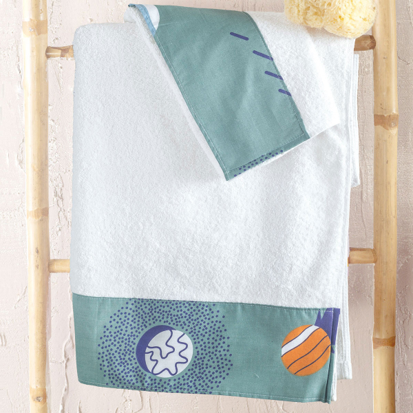 Παιδικές Πετσέτες (Σετ 2τμχ) Rythmos Symbol Rocket 500gsm