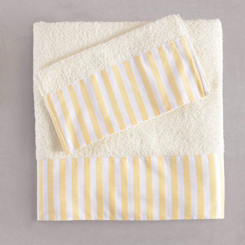 Παιδικές Πετσέτες (Σετ 2τμχ) Rythmos Symbol Eloise Ecru-Yellow 500gsm