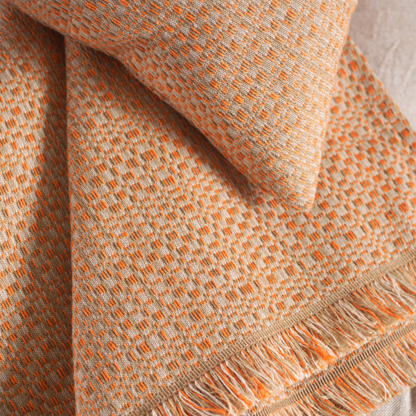 Διακοσμητική Μαξιλαροθήκη (40x40) Rythmos Kelsey Terracotta