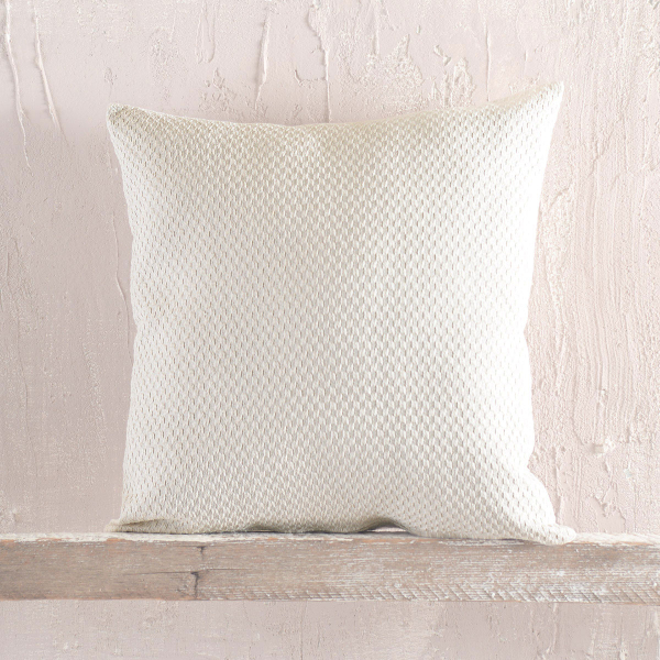 Διακοσμητική Μαξιλαροθήκη (40x40) Rythmos Rami Ecru