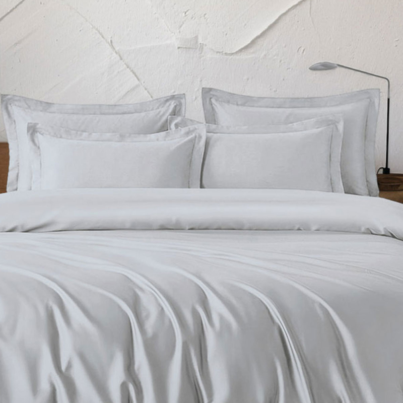 Ζεύγος Μαξιλαροθήκες Oxford (50x70) Rythmos Tencel Glacier Silver