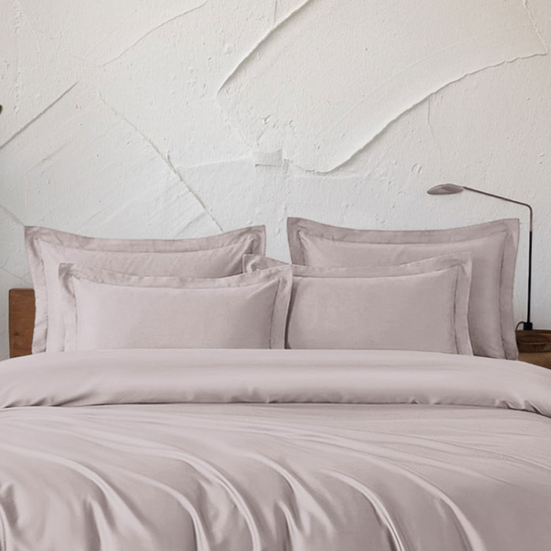 Ζεύγος Μαξιλαροθήκες Oxford (50x70) Rythmos Tencel Glacier Powder