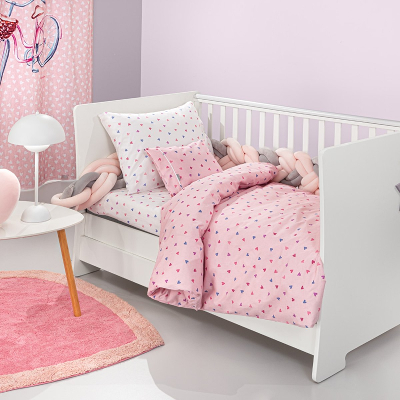 Σεντόνια Κούνιας (Σετ) Guy Laroche Amore Pink