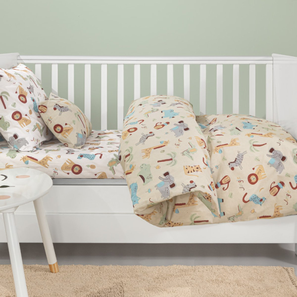 Σεντόνια Κούνιας (Σετ) Guy Laroche Jungle Natural