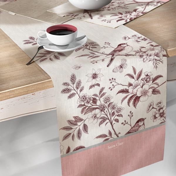 Αλέκιαστη Τραβέρσα 2 Όψεων (40x160) Saint Clair Τρ.26 Pink