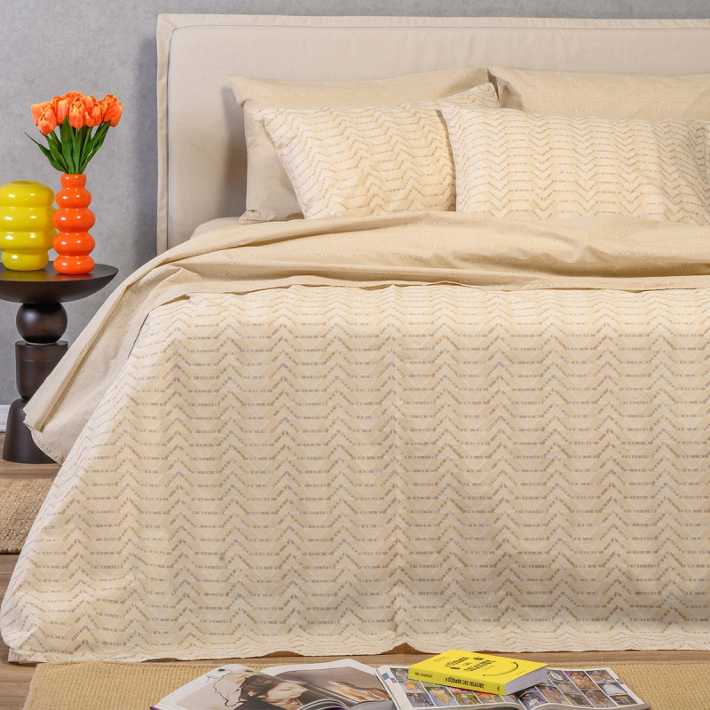 Σεντόνια King Size (Σετ) Melinen Ultra Line Melinen Paris Ochre