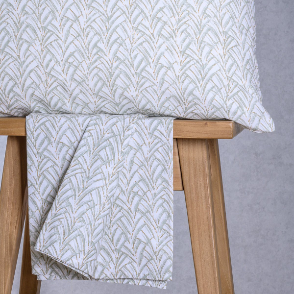 Σεντόνι Ημίδιπλο Με Λάστιχο + Μαξιλαροθήκη (Σετ) Melinen Ultra Line Mini Coral Aqua