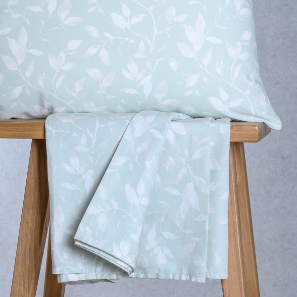 Σεντόνι King Size Με Λάστιχο + Μαξιλαροθήκη (Σετ) Melinen Ultra Line Mini Pearl Blue