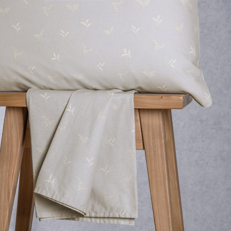 Σεντόνι King Size Με Λάστιχο + Μαξιλαροθήκη (Σετ) Melinen Ultra Line Mini Spring L.Grey