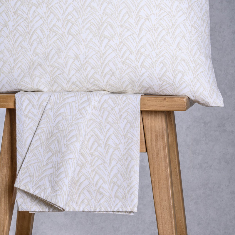 Σεντόνι King Size Με Λάστιχο + Μαξιλαροθήκη (Σετ) Melinen Ultra Line Mini Coral L.Grey