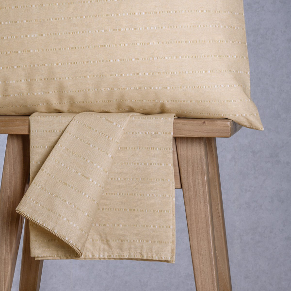 Σεντόνι King Size Με Λάστιχο + Μαξιλαροθήκη (Σετ) Melinen Ultra Line Mini Paris Ochre