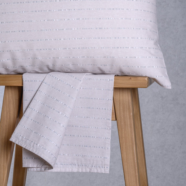 Σεντόνι King Size Με Λάστιχο + Μαξιλαροθήκη (Σετ) Melinen Ultra Line Mini Paris Grey