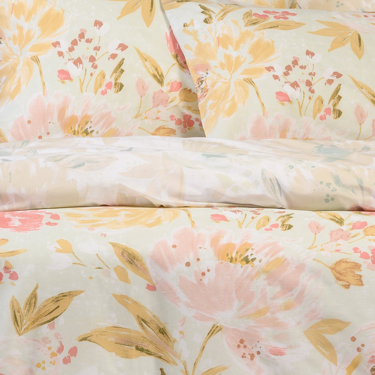 Σεντόνια Μονά (Σετ) Melinen Casual Line Anabelle Aqua με Λαστιχο 100X200+32 Home Λευκά Είδη Κρεβατοκάμαρας Spitishop