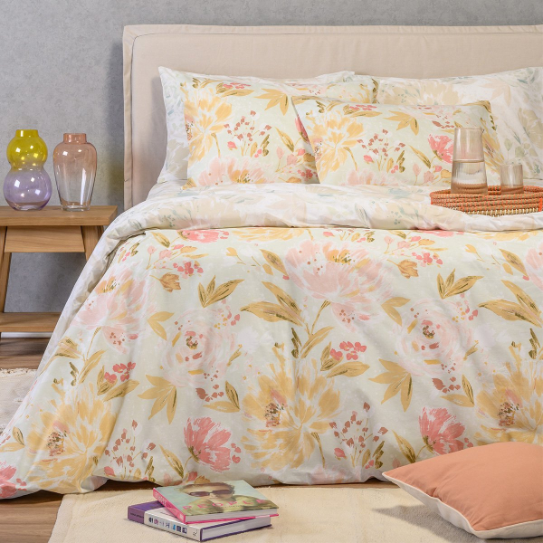 Σεντόνια King Size (Σετ) Melinen Casual Line Anabelle Aqua