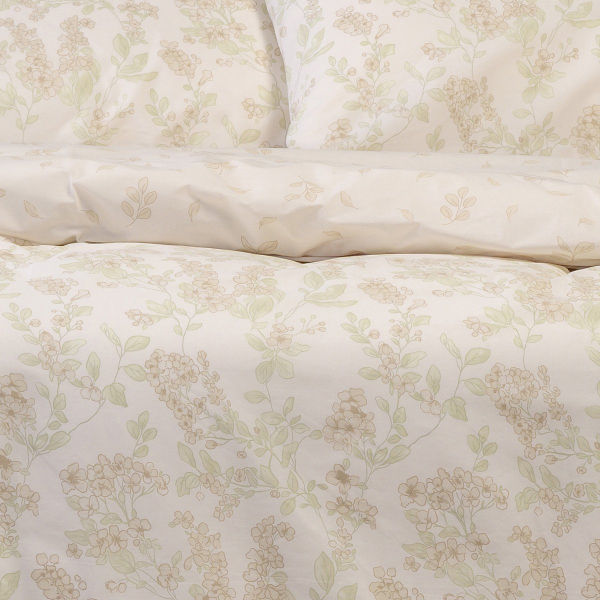 Ζεύγος Μαξιλαροθήκες (50x70) Melinen Casual Line Rea Beige