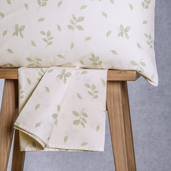 Σεντόνι Μονό Με Λάστιχο + Μαξιλαροθήκη (Σετ) Melinen Casual Line Mini Rea Aqua