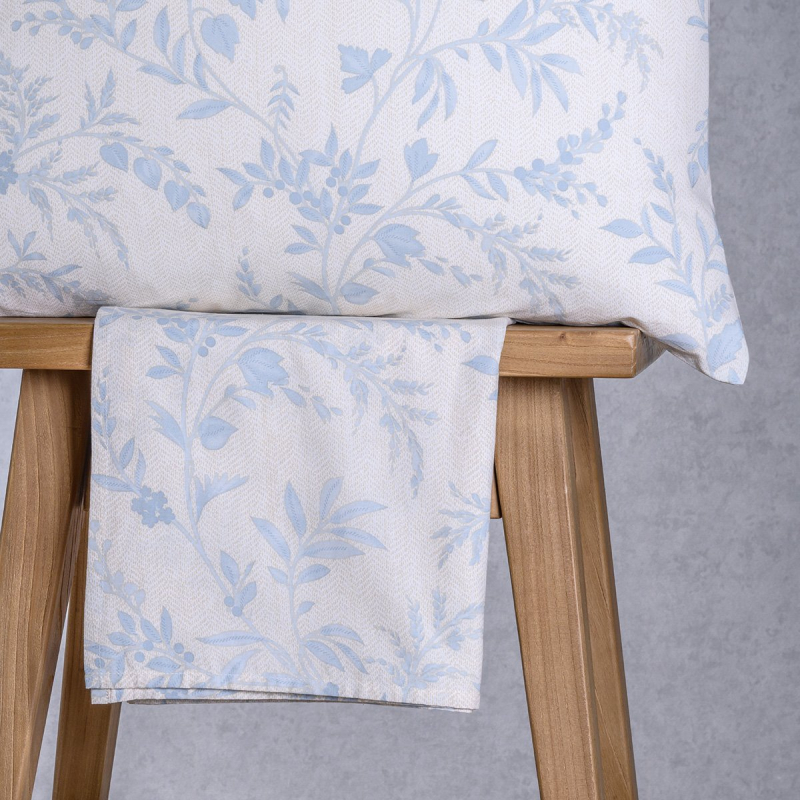 Σεντόνι King Size Με Λάστιχο + Μαξιλαροθήκη (Σετ) Melinen Casual Line Mini Sienna Blue