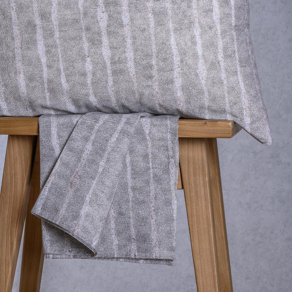 Σεντόνι King Size Με Λάστιχο + Μαξιλαροθήκη (Σετ) Melinen Casual Line Mini Kai Grey