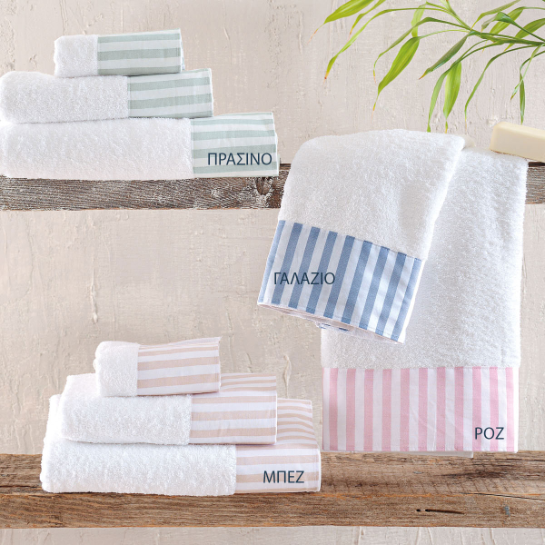 Πετσέτες Μπάνιου (Σετ 2τμχ) Rythmos Eloise 500gsm