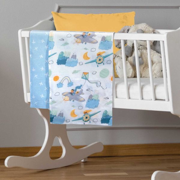 Σεντόνια Λίκνου (Σετ) Greenwich Polo Club Baby 8866