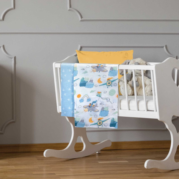 Σεντόνια Λίκνου (Σετ) Greenwich Polo Club Baby 8866