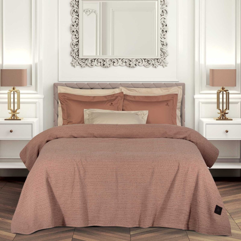 Κουβέρτα Πικέ Υπέρδιπλη (220x240) Greenwich Polo Club Essential 4459 Salmon