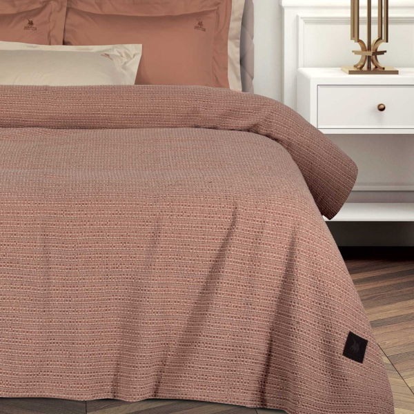 Κουβέρτα Πικέ King Size (240x260) Greenwich Polo Club Essential 4459 Salmon