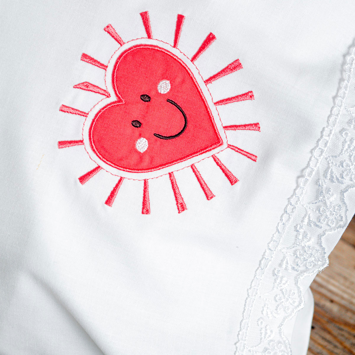 Σεντόνια Κούνιας (Σετ) Rythmos Baby Loveheart Home Βρεφικά Προίκα Μωρού Spitishop