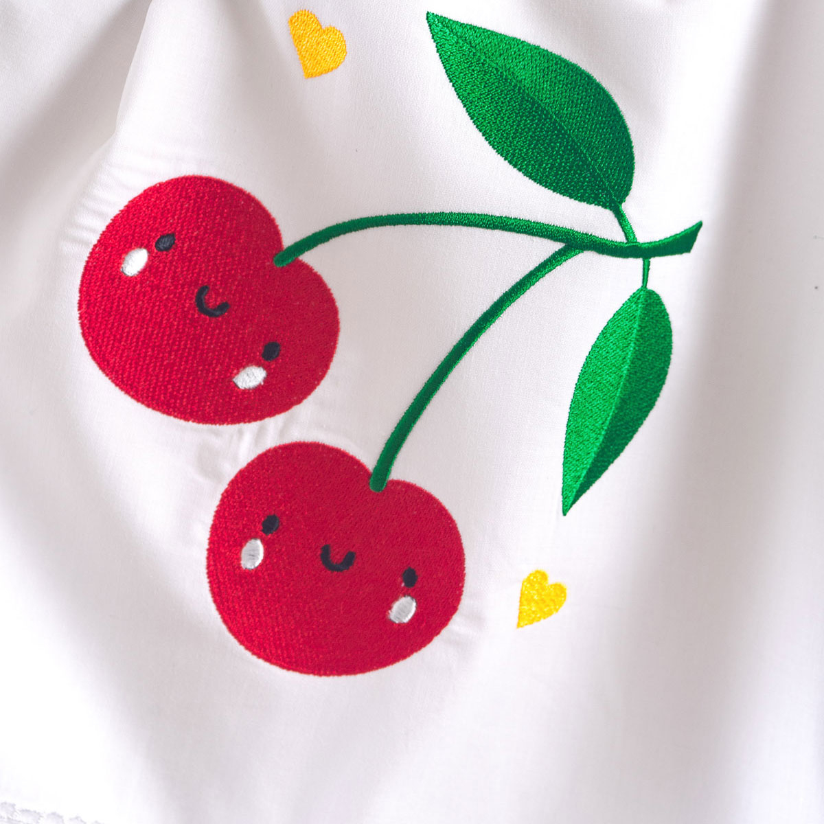 Σεντόνια Κούνιας (Σετ) Rythmos Baby Cherries Home Βρεφικά Προίκα Μωρού Spitishop