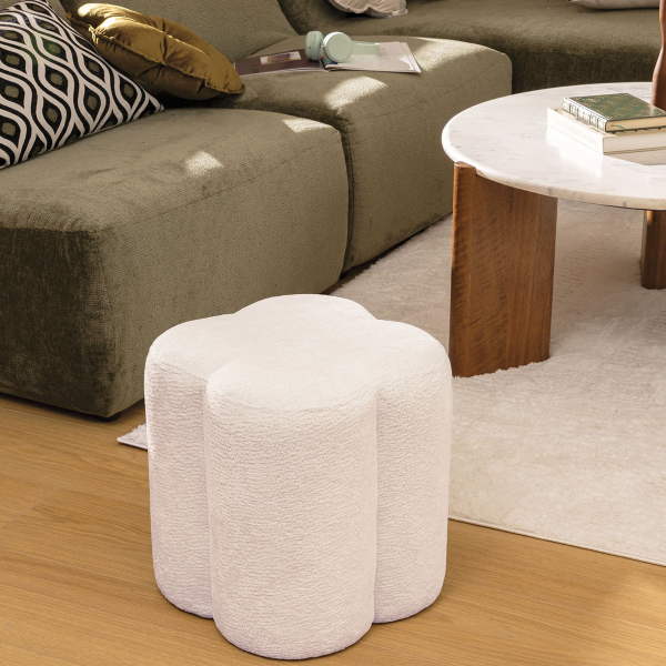 Σκαμπό (35x35x38) A-S Lavon White 207316A