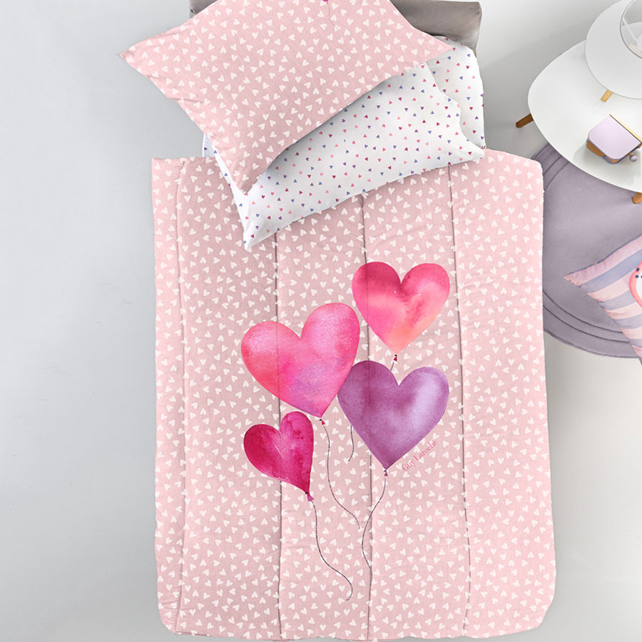 Κουβερλί Μονό 160X230 Guy Laroche Amore Pink Suede (160x230)