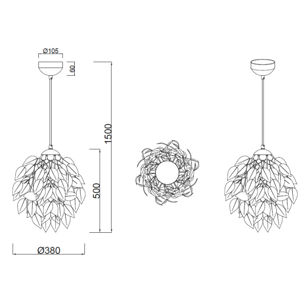 Φωτιστικό Οροφής Μονόφωτο RL Leavey White R10461901