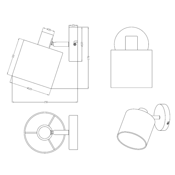 Σποτ Μονόφωτο RL Tommy Silver R80331001