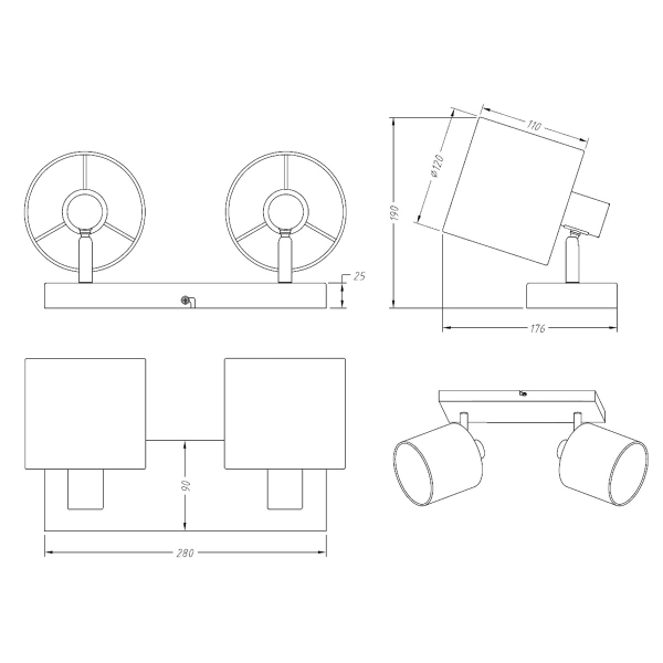 Σποτ Δίφωτο RL Tommy Silver R80332001