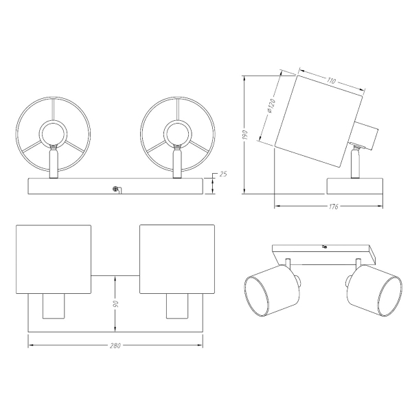 Σποτ Δίφωτο RL Tommy Black R80332079
