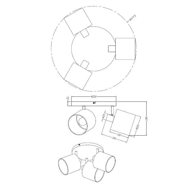 Σποτ Τρίφωτο RL Tommy Silver R80333901