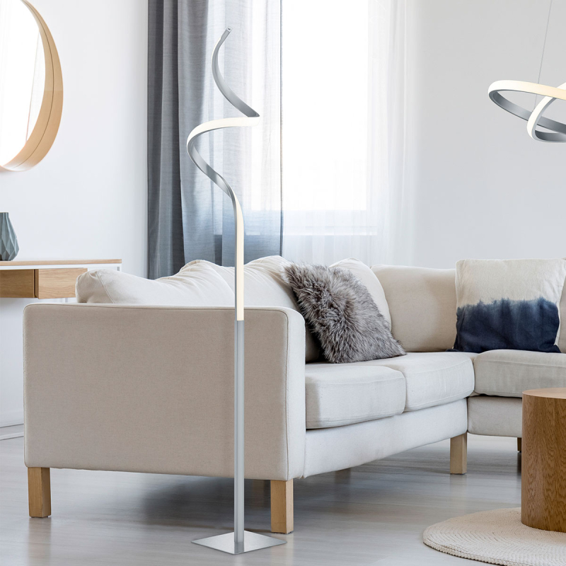 Φωτιστικό Δαπέδου LED Dimmable RL Course Silver R42051107