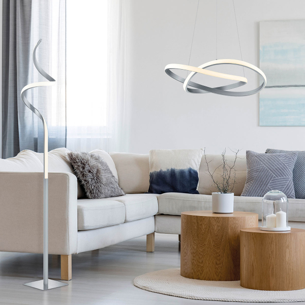 Φωτιστικό Δαπέδου LED Dimmable RL Course Silver R42051107