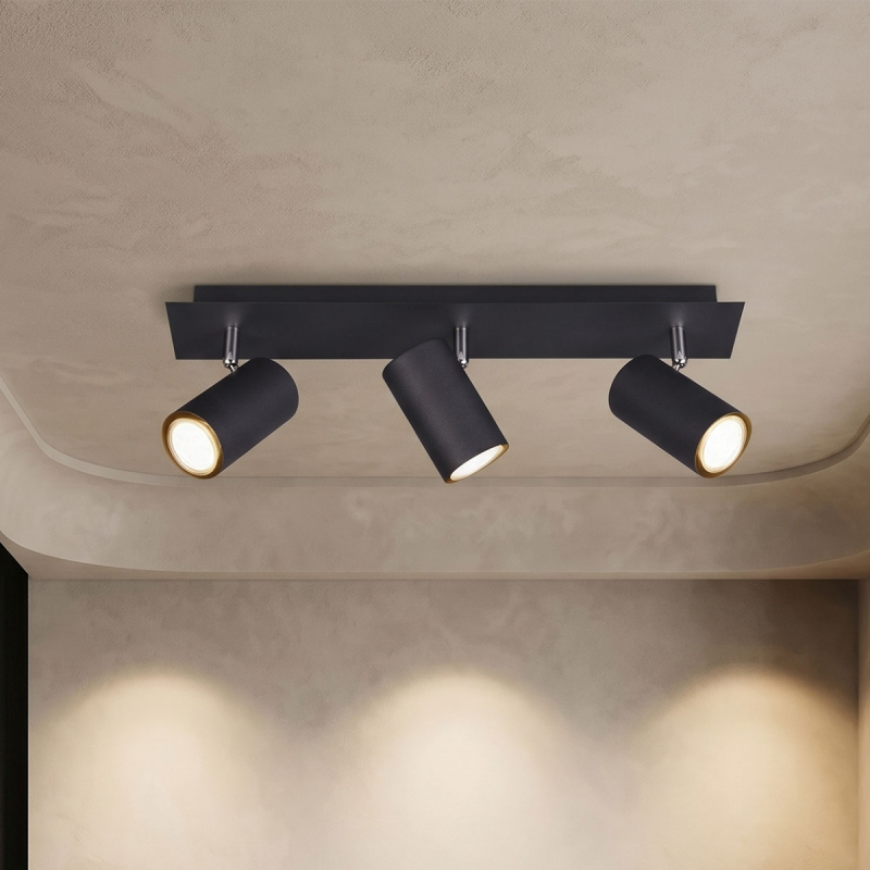 Σποτ Τρίφωτο Trio Lighting Marley Black 802400332