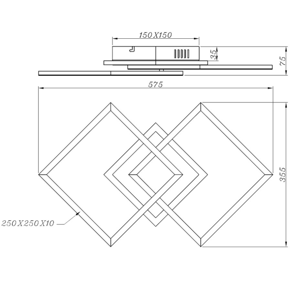 Φωτιστικό Πλαφονιέρα LED Dimmable RL Venida Silver R62793187